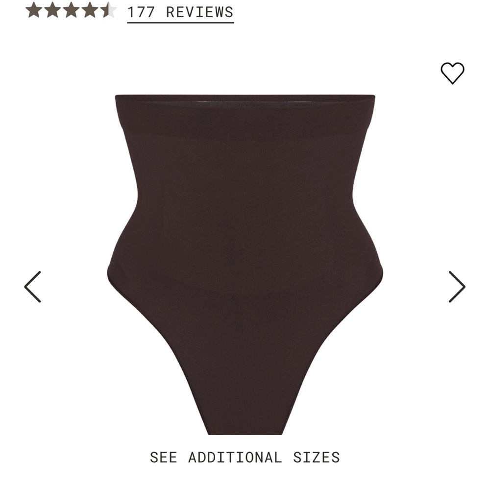SKIMS seamless sculpt thong in Espresso
